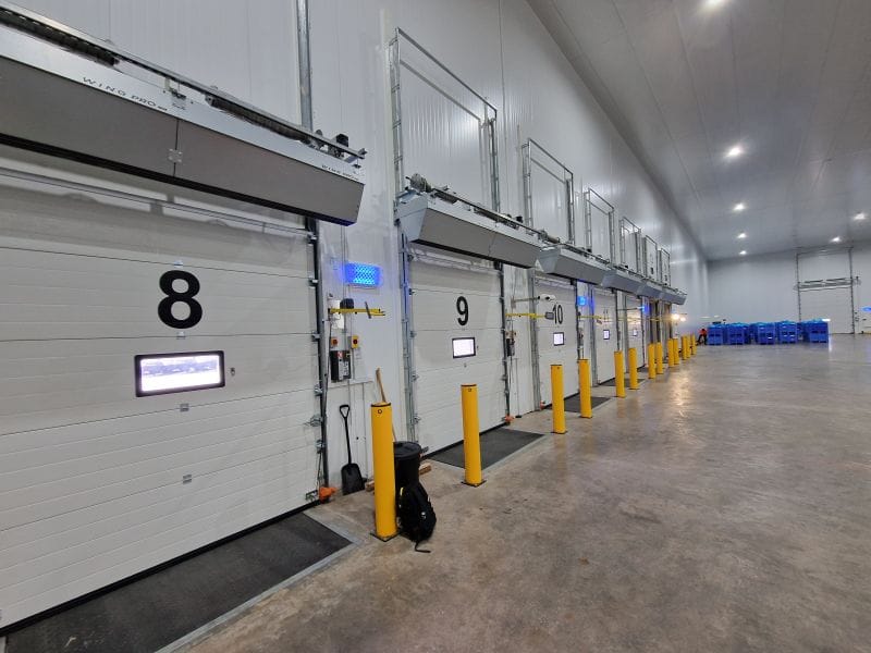 Industrial door air curtain
