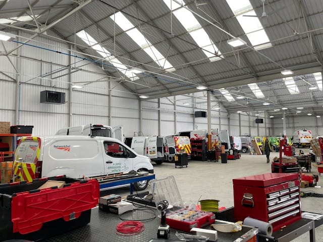 Gas warm air heater installation